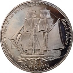 Тристан-да-Кунья 1 крона 2006 год - Каперские суда Южной Атлантики. Black Prince