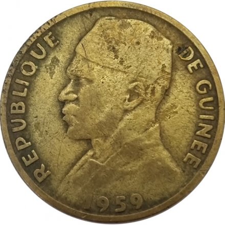 Гвинея 10 франков 1959 год - Ахмед Секу Туре