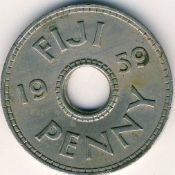 Фиджи 1 пенни 1959 год