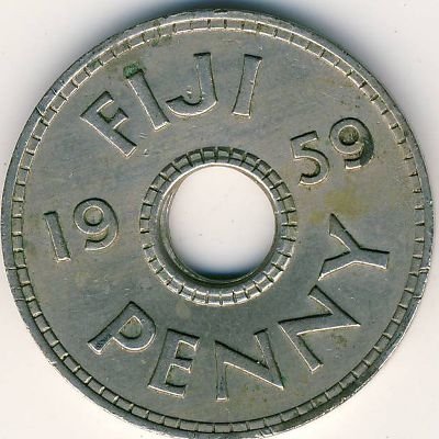 Фиджи 1 пенни 1959 год