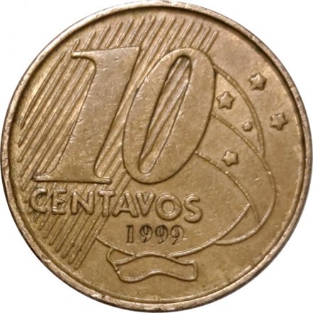 Бразилия 10 сентаво 1999 год - Педру I