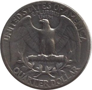 США 25 центов (1/4 доллара) 1949 год - Washington Quarter (без отметки МД)