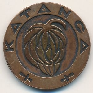 Катанга 5 франков 1961 год