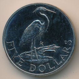 Виргинские острова 5 долларов 1980 год