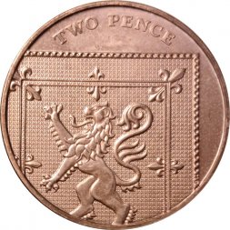 Великобритания 2 пенса 2010 год BU