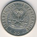 Гаити 20 сантимов 1975 год