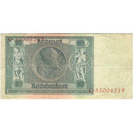 Веймарская республика 10 рейхсмарок 1929 год - VF