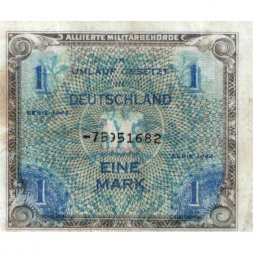 Германия 1 марка 1944 год - Оккупация - VF