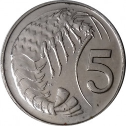 Каймановы острова 5 центов 2005 год - Креветка