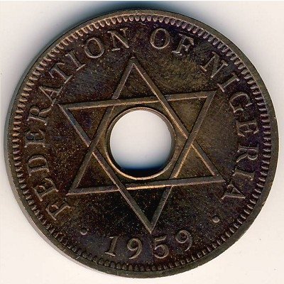 Нигерия 1 пенни 1959 год
