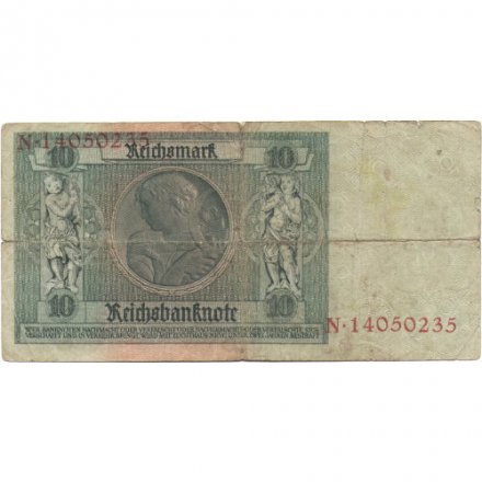 Веймарская республика 10 рейхсмарок 1929 год - VG