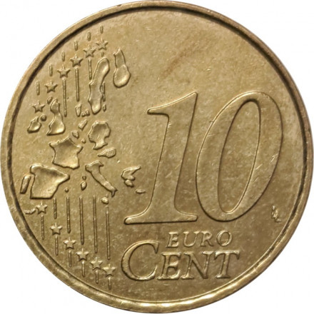 Франция 10 евроцентов 2006 год - Девушка-сеятель