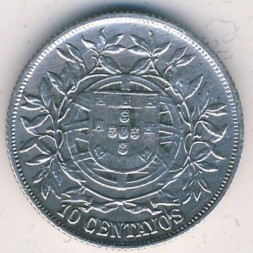 Португалия 10 сентаво 1915 год