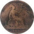 Великобритания 1 пенни 1892 год