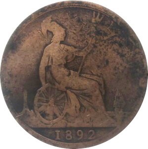 Великобритания 1 пенни 1892 год