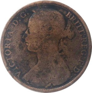 Великобритания 1 пенни 1892 год