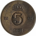 Швеция 5 эре 1962 год