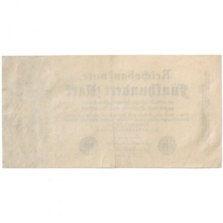 Германия (Веймарская республика) 500 марок 1922 год - VF