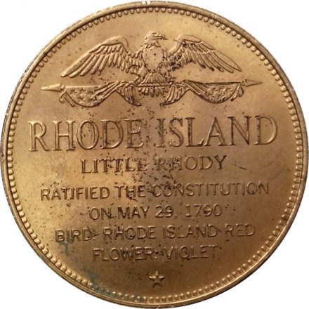 Жетон США. Rhode Island. The 13th state