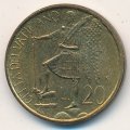 Ватикан 20 лир 1986 год