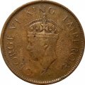 Британская Индия 1/4 анны 1940 год (лилии на короне не пересекают полудугу, Бомбей)