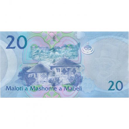 Лесото 20 малоти 2019 год - Королевская династия UNC