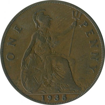 Великобритания 1 пенни 1935 год
