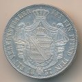 Саксония 1 талер 1857 год