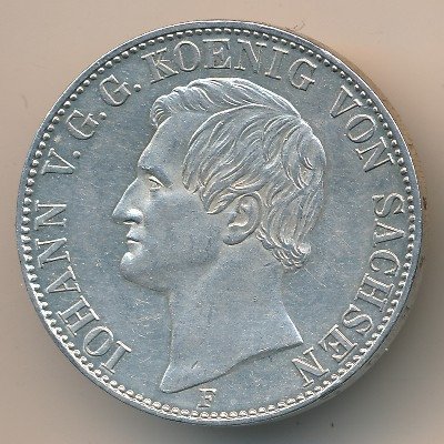 Саксония 1 талер 1857 год