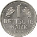 ФРГ 1 марка 1989 год (J)