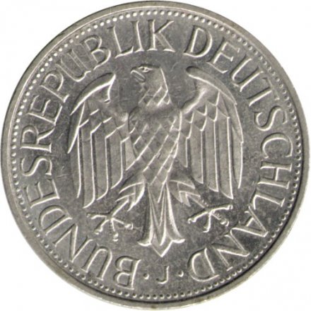 ФРГ 1 марка 1989 год (J)