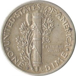 США 1 дайм (10 центов) 1943 год (S)