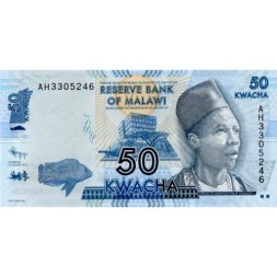 Малави 50 квача 2012 год - Инкоси Махоси Гомани II. Цихлида Ливингстона. Слоны UNC