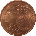 Германия 5 евроцентов 2011 год (F)