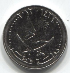 Монета Катар 25 дирхамов 2012 год