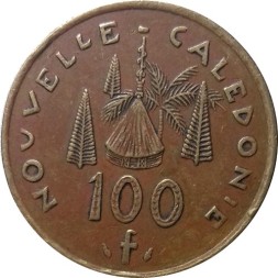 Новая Каледония 100 франков 1991 год