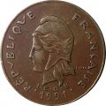 Новая Каледония 100 франков 1991 год