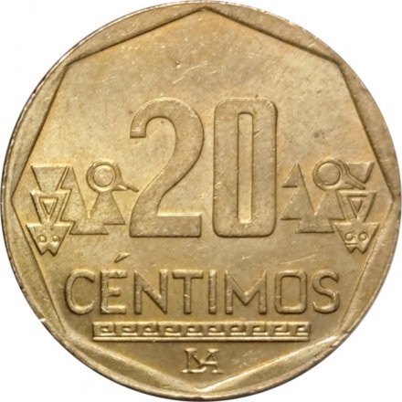 Перу 20 сентимо 2010 год