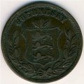 Гернси 8 дублей 1874 год