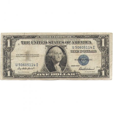США 1 доллар 1935 год - Серия F - F