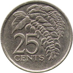 Тринидад и Тобаго 25 центов 2007 год