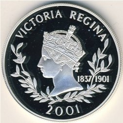 Фолклендские острова 50 пенсов 2001 год
