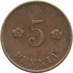 Финляндия 5 пенни 1919 год