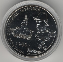 Монета Фолклендские острова 50 пенсов 1999 год