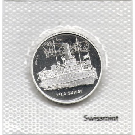 Швейцария 20 франков 2018 год - Пароходы Швейцарии. Пароход &quot;Suisse&quot; (в запайке)