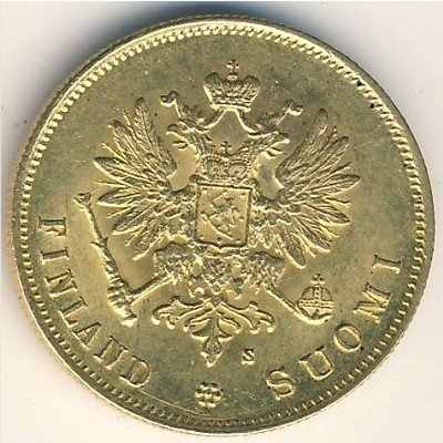 Финляндия 10 марок 1882 год