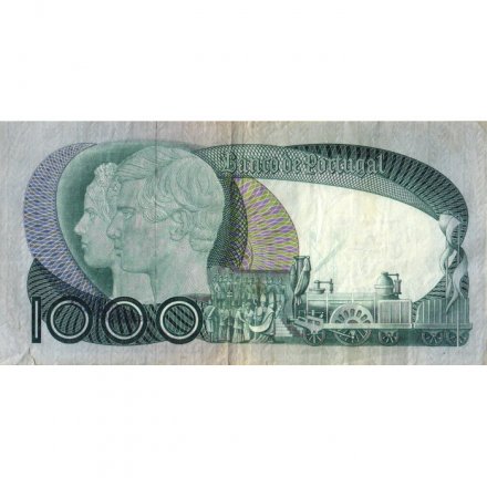 Португалия 1000 эскудо 1982 год - Дон Педро V - VF-