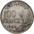Франция 100 франков 1954 год (без отметки МД)