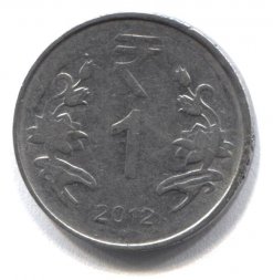 Индия 1 рупия 2012 год (Ноида)