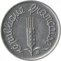 Франция 1 сантим 1965 год - Колос пшеницы